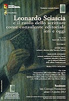 Leonardo Sciascia e il ruolo dello scrittore come consulente editoriale ieri e oggi.