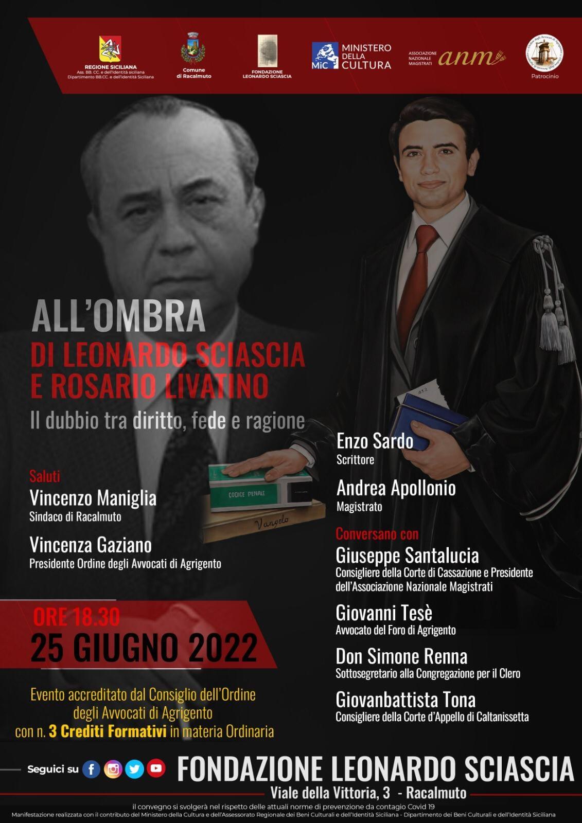 All'ombra di Leonardo Sciascia e Rosario Livatino