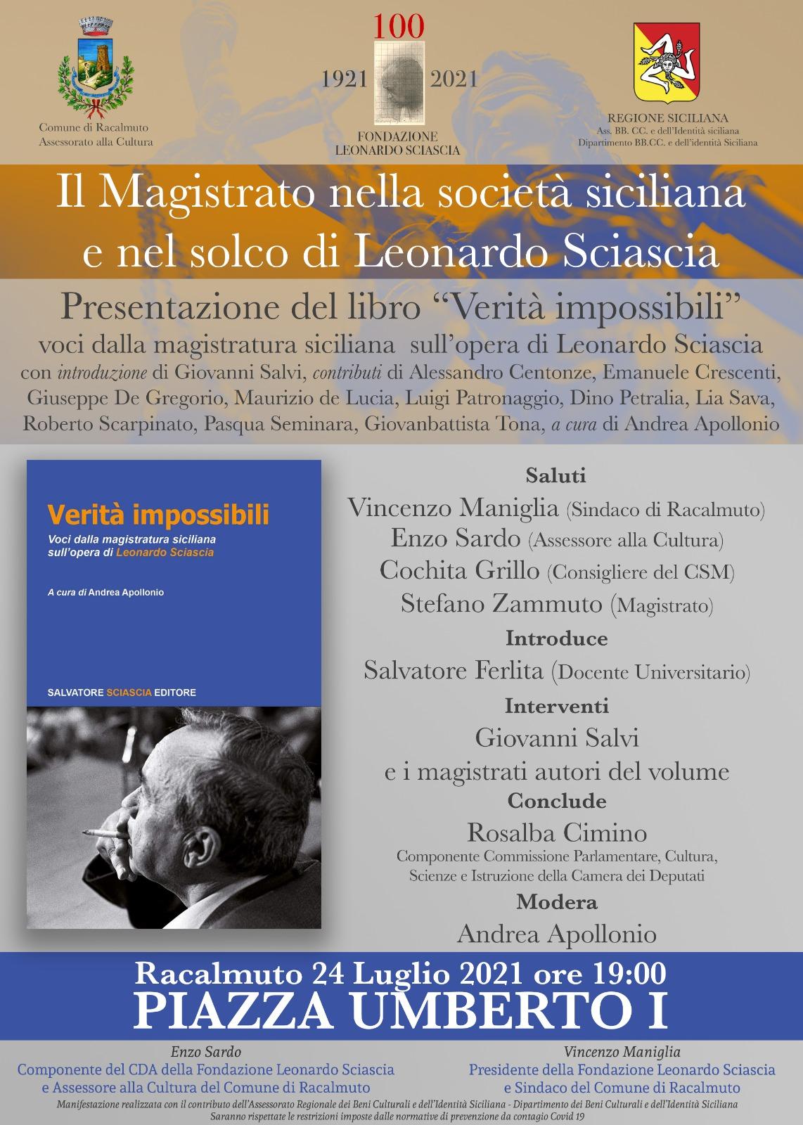 IL MAGISTRATO NELLA SOCIETÁ SICILIANA E NEL SOLCO DI LEONARDO SCIASCIA