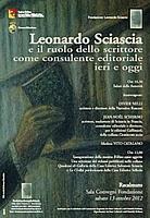 Leonardo Sciascia e il ruolo dello scrittore come consulente editoriale ieri e oggi.